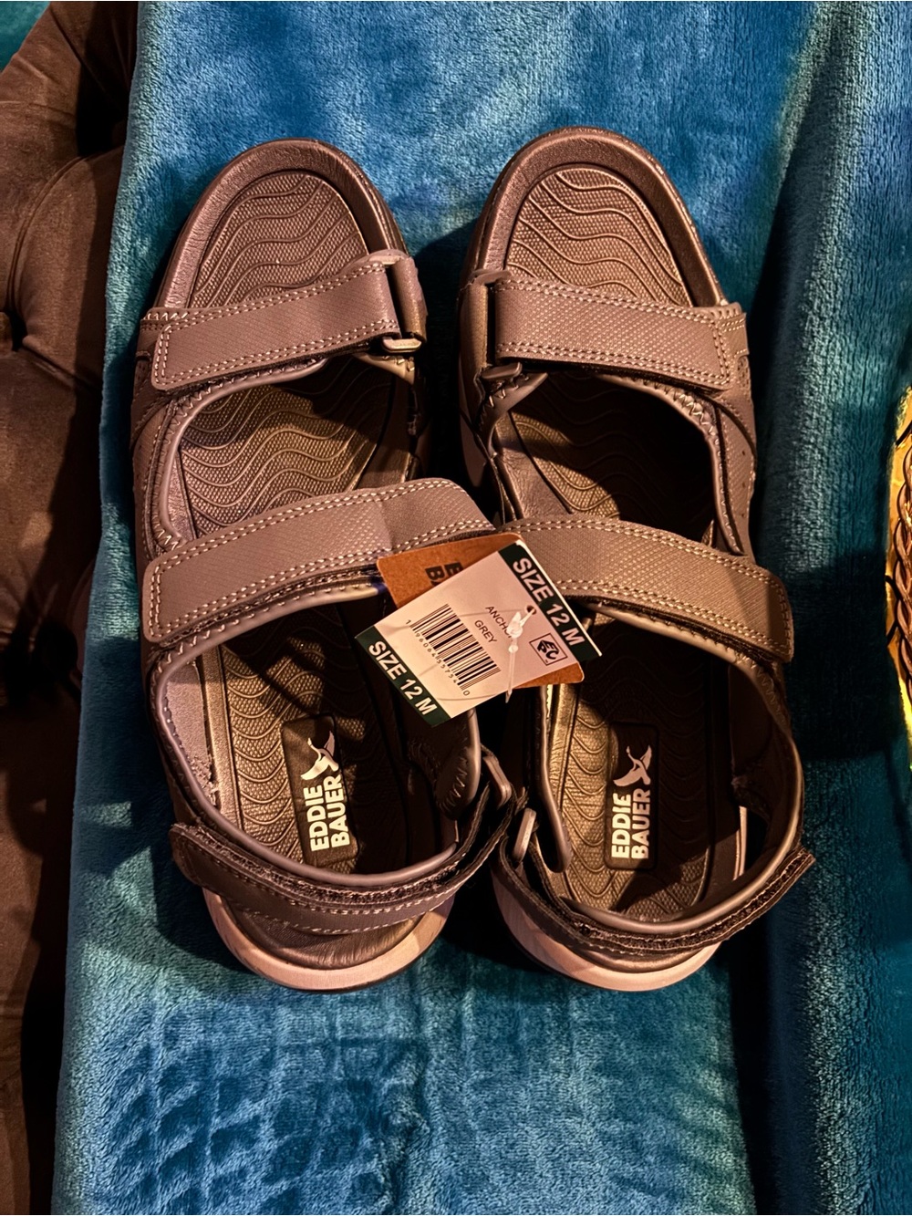 Eddie Bauer Gray Adjustable Strap Men’s Sandals